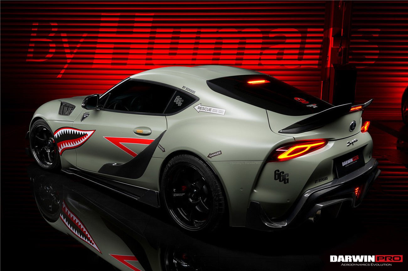 2019 - 2025 Toyota GR Supra (J29 & DB) A90 A91 BKSS Style Carbon Fiber Side Skirts