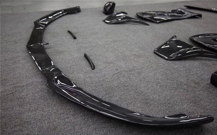 2015 - 2021 Mercedes Benz W205 C63/S AMG Sedan BKSS Style Carbon Fiber Front Lip