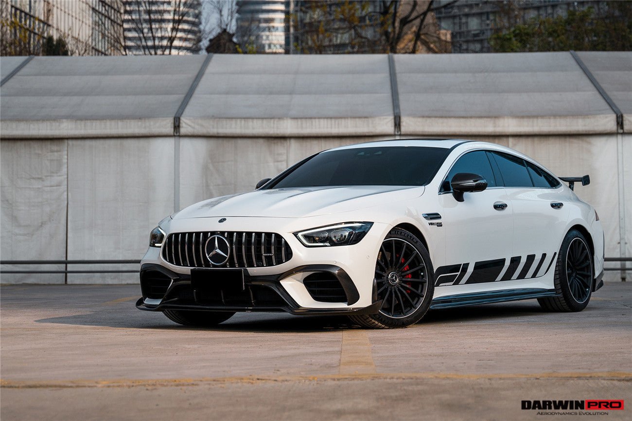 2019-2024 Mercedes Benz AMG GT63 S 4Door Coupe X290 Carbon Fiber Front Bumper Vents Canards