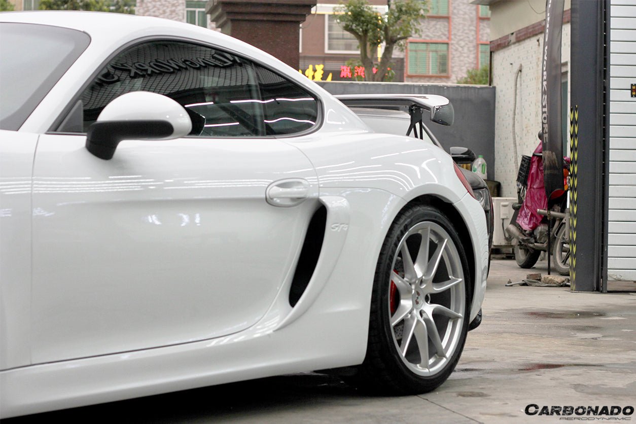 2012 - 2016 Porsche 981 Cayman TA Style Style Carbon Fiber Trunk Spoiler Wing