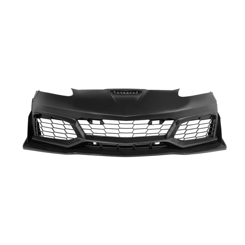Corvette C6 Z06 C7 ZR1 Style Primed Front Bumper Replacement Cover 2005-2013
