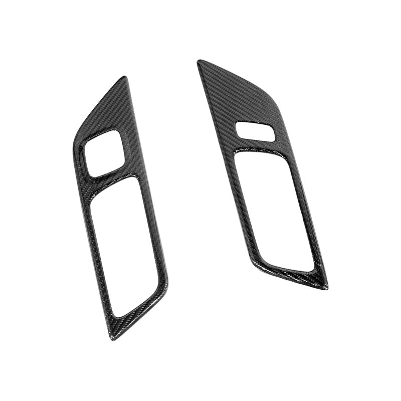 Ford Mustang S550 Factory Style Dry Carbon Fiber Door Handle Panel Cover 2015-2023