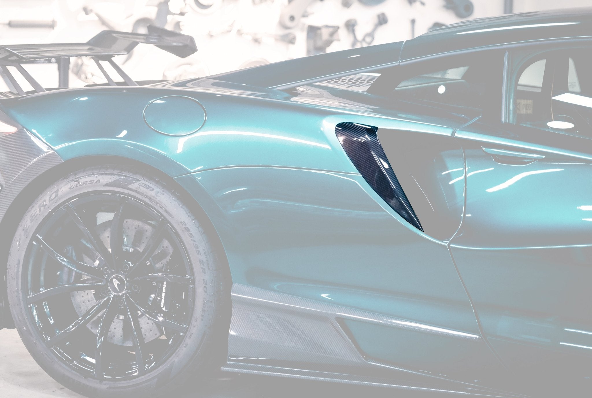 McLaren Artura Coupe Spider MCLA AM Style Autoclave Carbon Fiber Quarter Panel Side Scoops 2023-Up