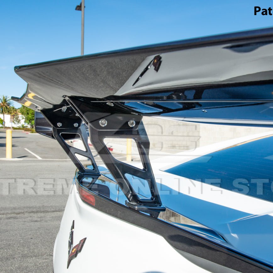 Chevrolet Corvette C7 ZR1 ZTK Style Carbon Fiber High Wing Rear Spoiler Kit 2014-2019