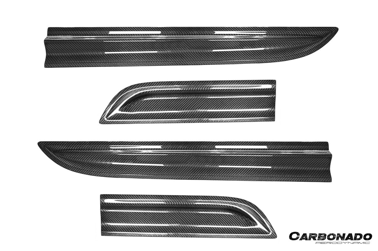 Porsche Macan 95B GTS Style Autoclave Carbon Fiber Door Trims 2014-2026