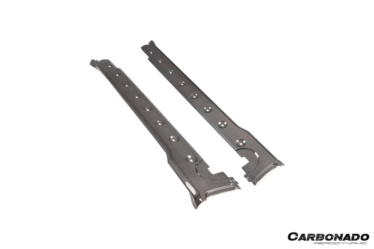 Porsche 911 992 Carrera Cabriolet Turbo SD Style Dry Carbon Fiber Side Skirts 2019-2024
