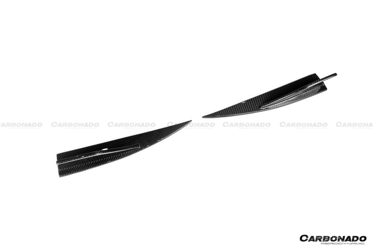 BMW M2 (G87) Dry Carbon Fiber Rear Splitter Winglets (2021-2024)