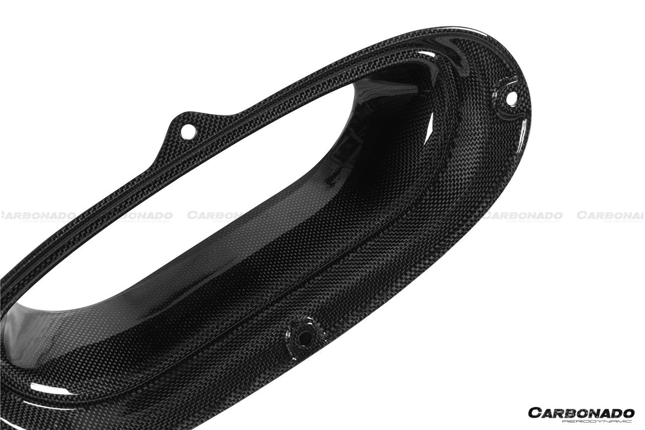 2019 - 2024 Ferrari F8 OEM Style Dry Carbon Fiber Hood Vents