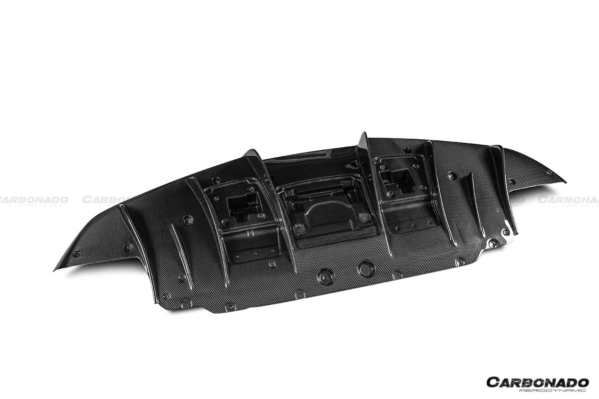 2019 - 2024 Ferrari F8 OEM Style Dry Carbon Fiber Rear Diffuser Lip