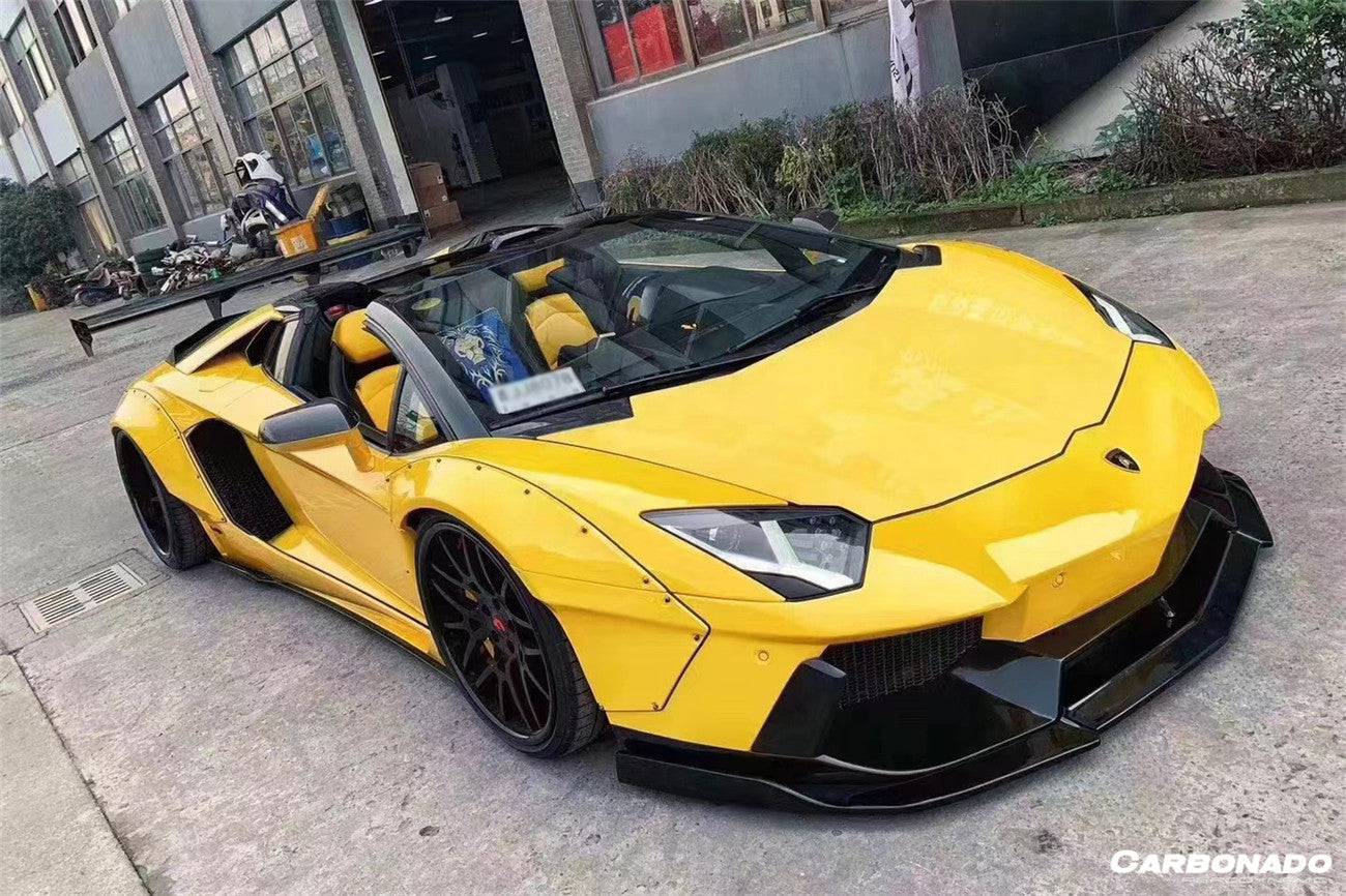 2011-2021 Lamborghini Aventador LP700 LP720 LP750 LP740 Coupe & Roadster DE Style Front Bumper - Carbonado
