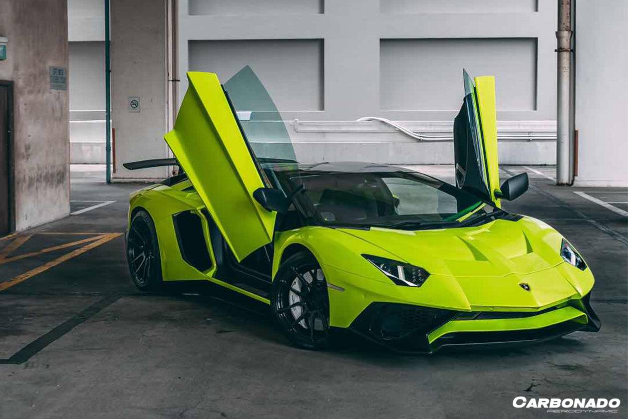 2011-2016 Lamborghini Aventador LP700 LP740 Coupe & Roadster SV Style Front Bumper - Carbonado