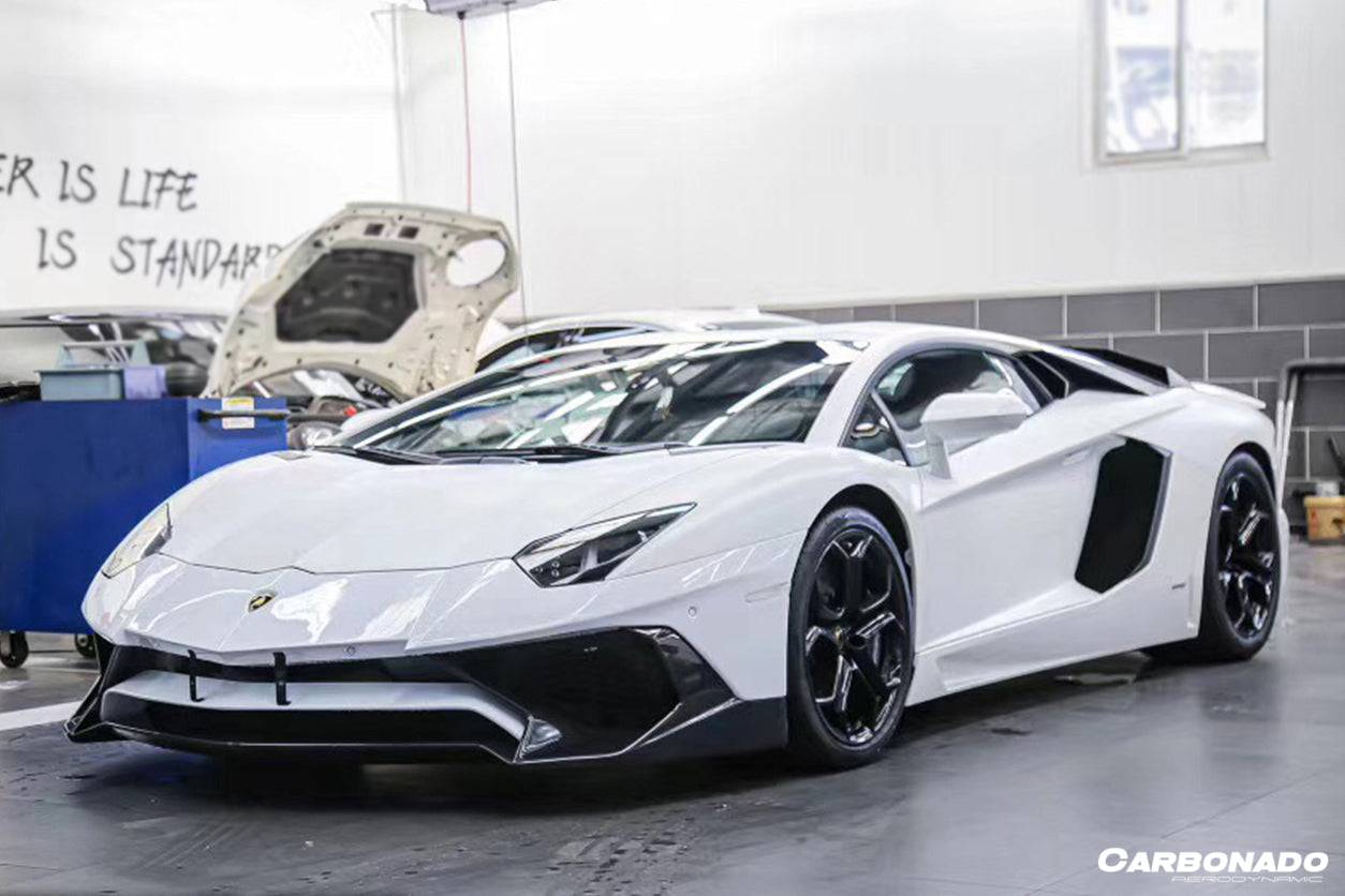 2011-2016 Lamborghini Aventador LP700 LP740 Coupe & Roadster SV Style Front Bumper - Carbonado