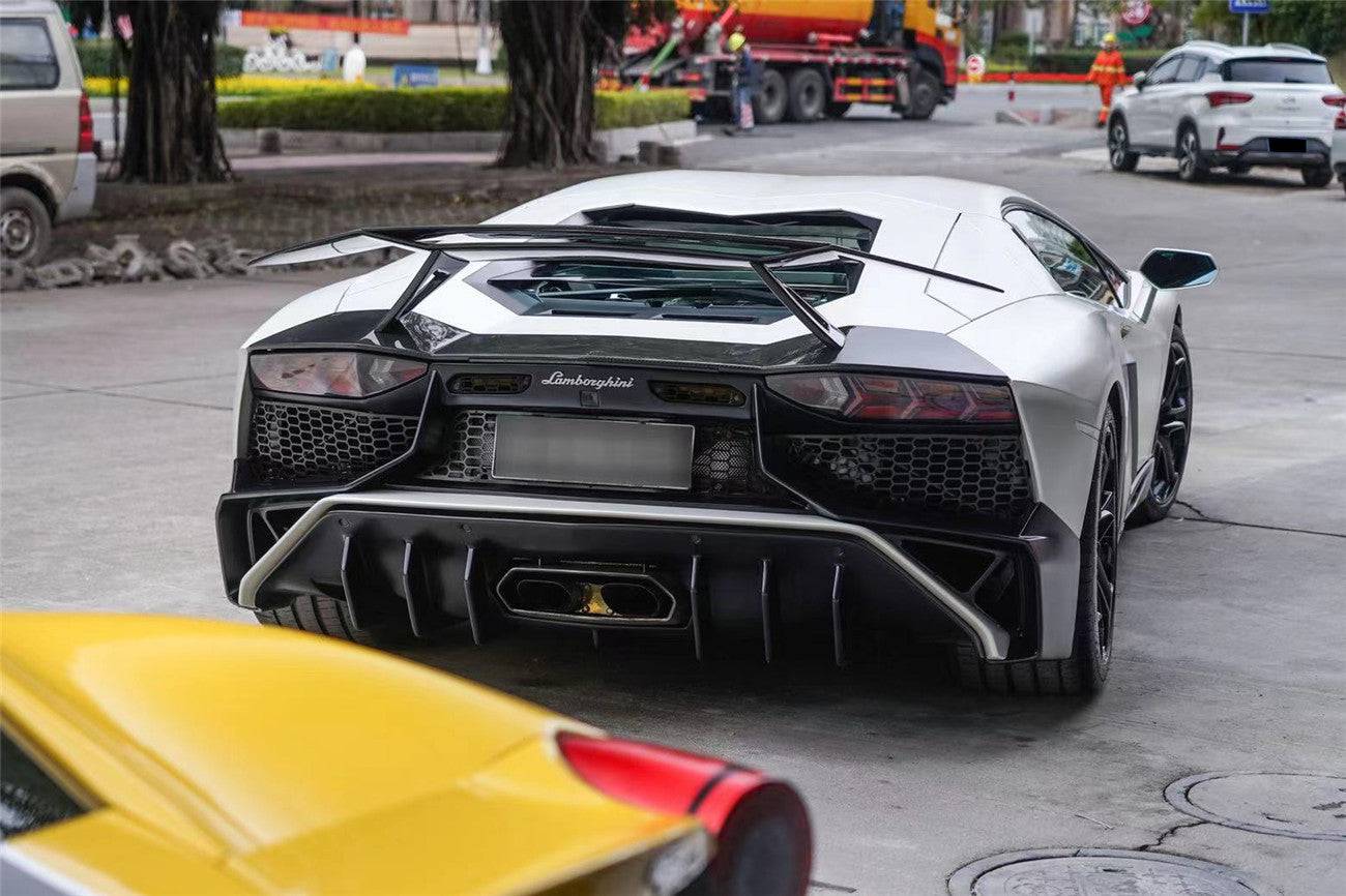 2011-2022 Lamborghini Aventador LP700 LP750 LP740 LP720 LP780 Coupe & Roadster OTC Style Trunk Spoiler Wing w/ Base - Carbonado