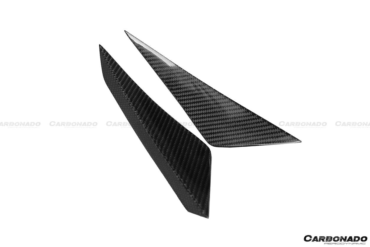Lamborghini Huracan LP610 RZS Style Carbon Fiber Front Bumper Canards 2015-2020