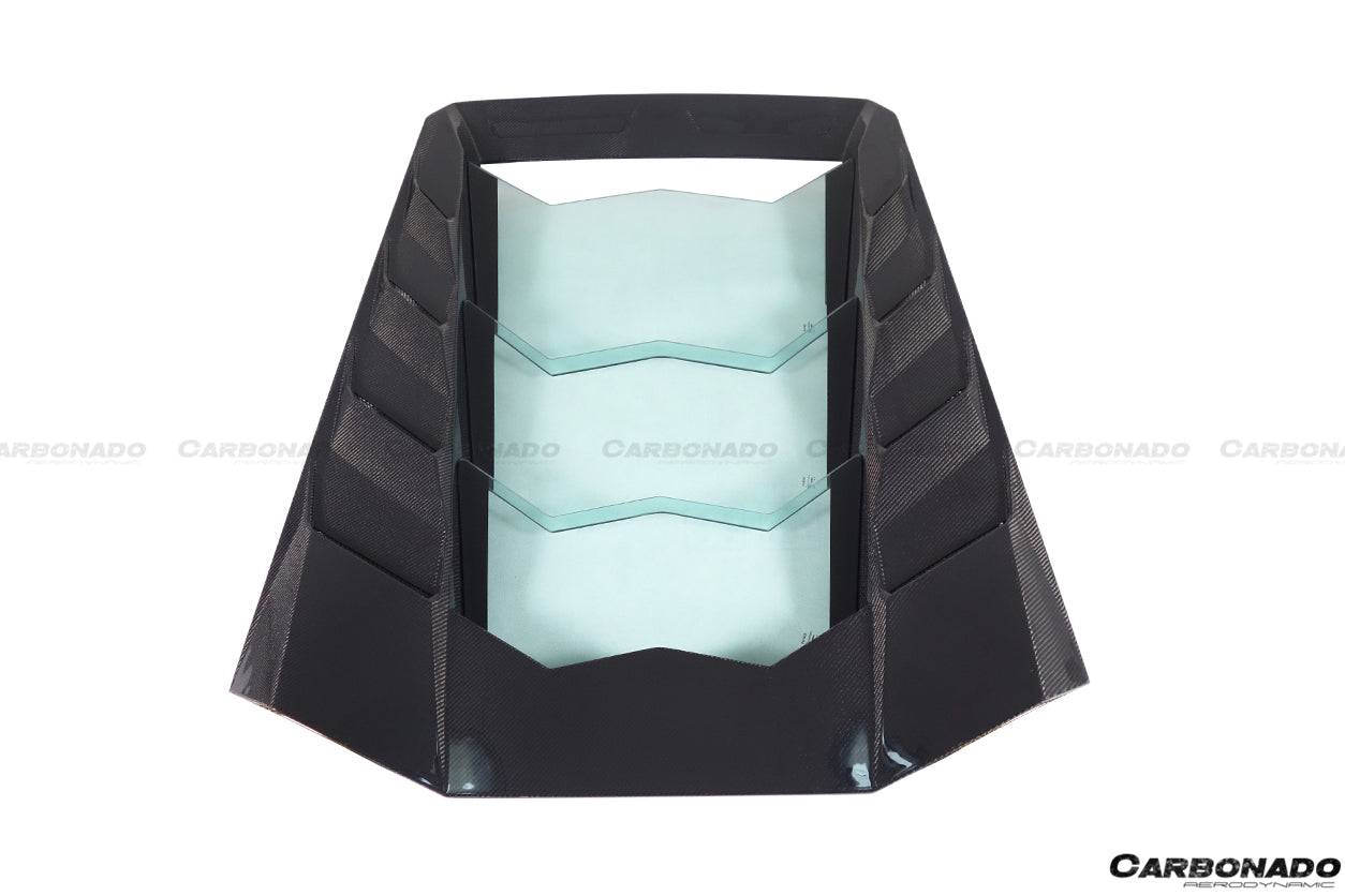 Lamborghini Huracan LP610 LP580 MSY Style Carbon Fiber Rear Engine Hood 2015-2020