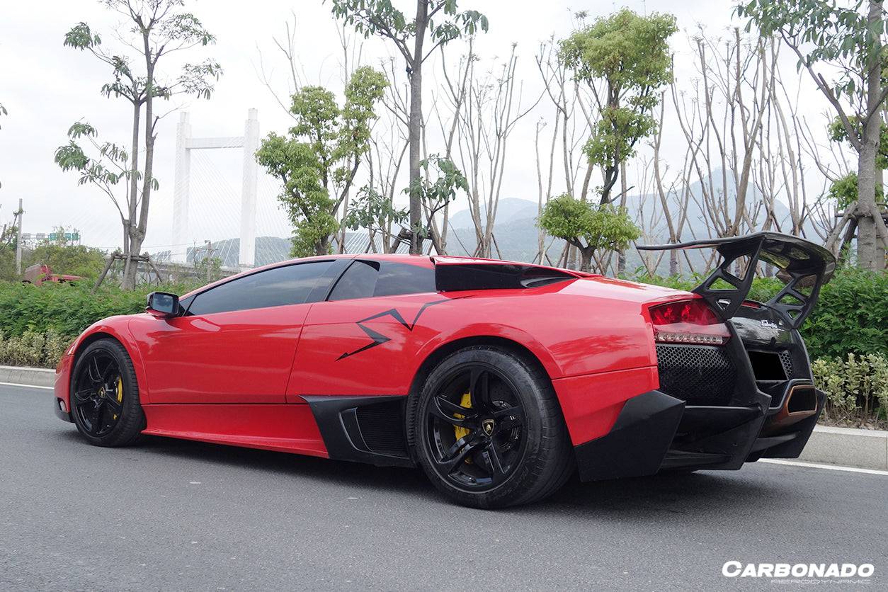 2001-2010 Lamborghini Murcielago SV Style Rear Bumper & Wing - Carbonado