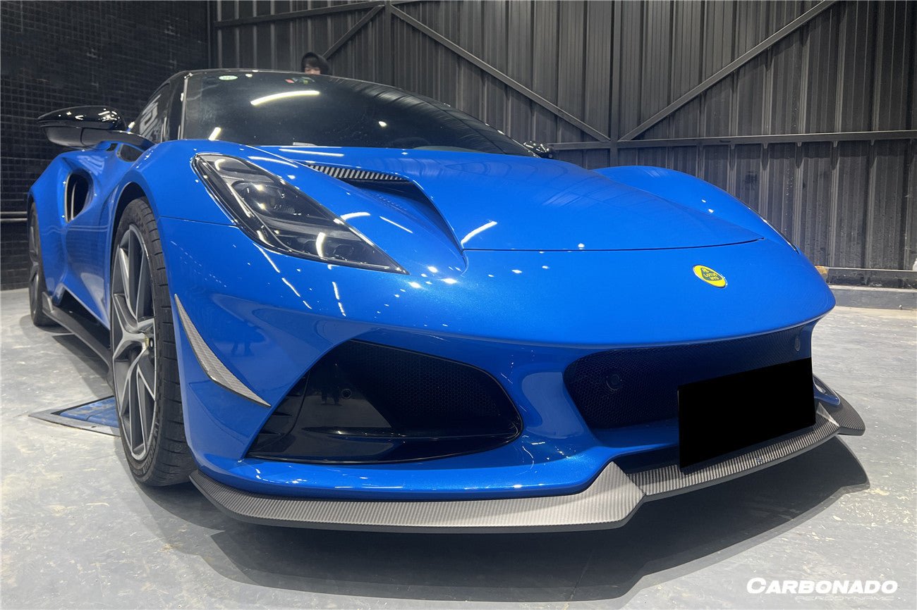 2021 - 2024 Lotus Emira OD Style Dry Carbon Fiber Front Bumper Canards
