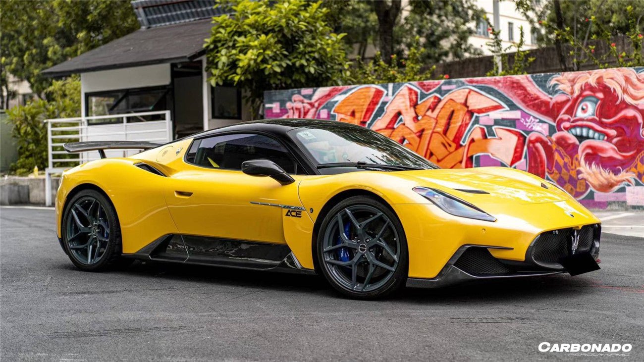 2020 - 2024 Maserati MC20 NVT Style Dry Carbon Fiber Front Lip Splitter