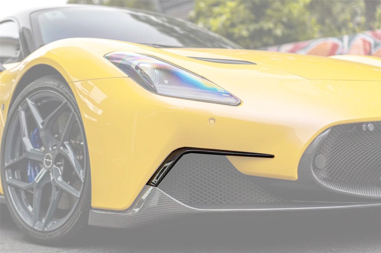 2020 - 2024 Maserati MC20 NVT Style Dry Carbon Fiber Front Lip Splitter