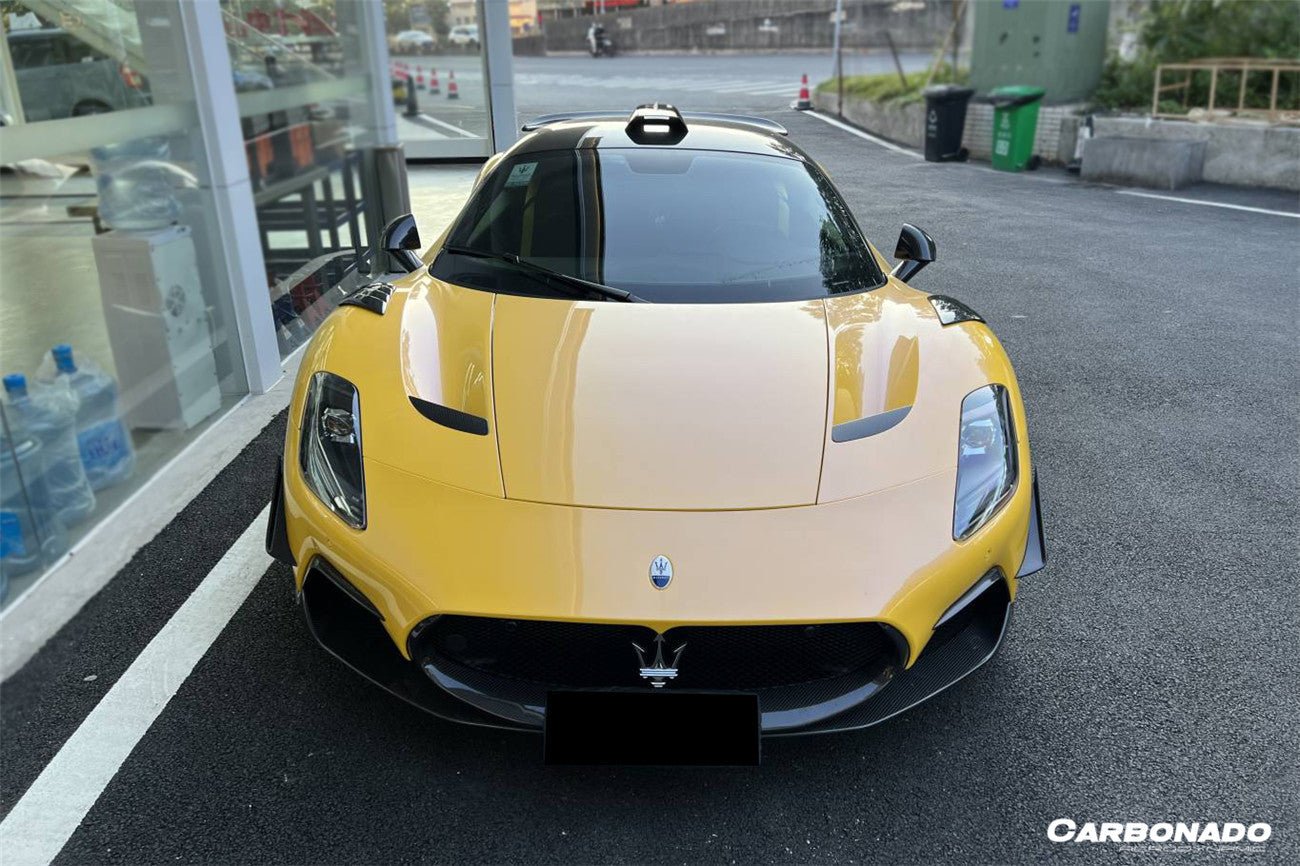 2020 - 2024 Maserati MC20 NVT Style Dry Carbon Fiber Front Lip Splitter