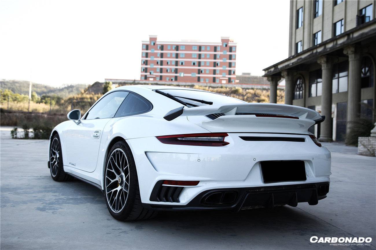 2016-2019 Porsche 911 991.2 Turbo s TP Style Rear Bumper - Carbonado