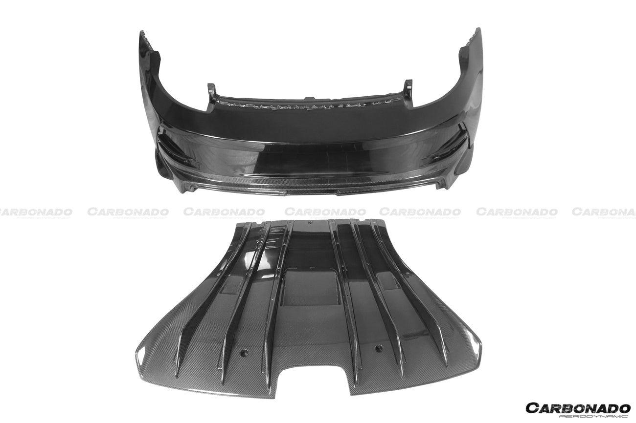 Porsche 911 992 Carrera S 4 4S Targa Cabriolet GT3 Style Rear Bumper 2019-2024