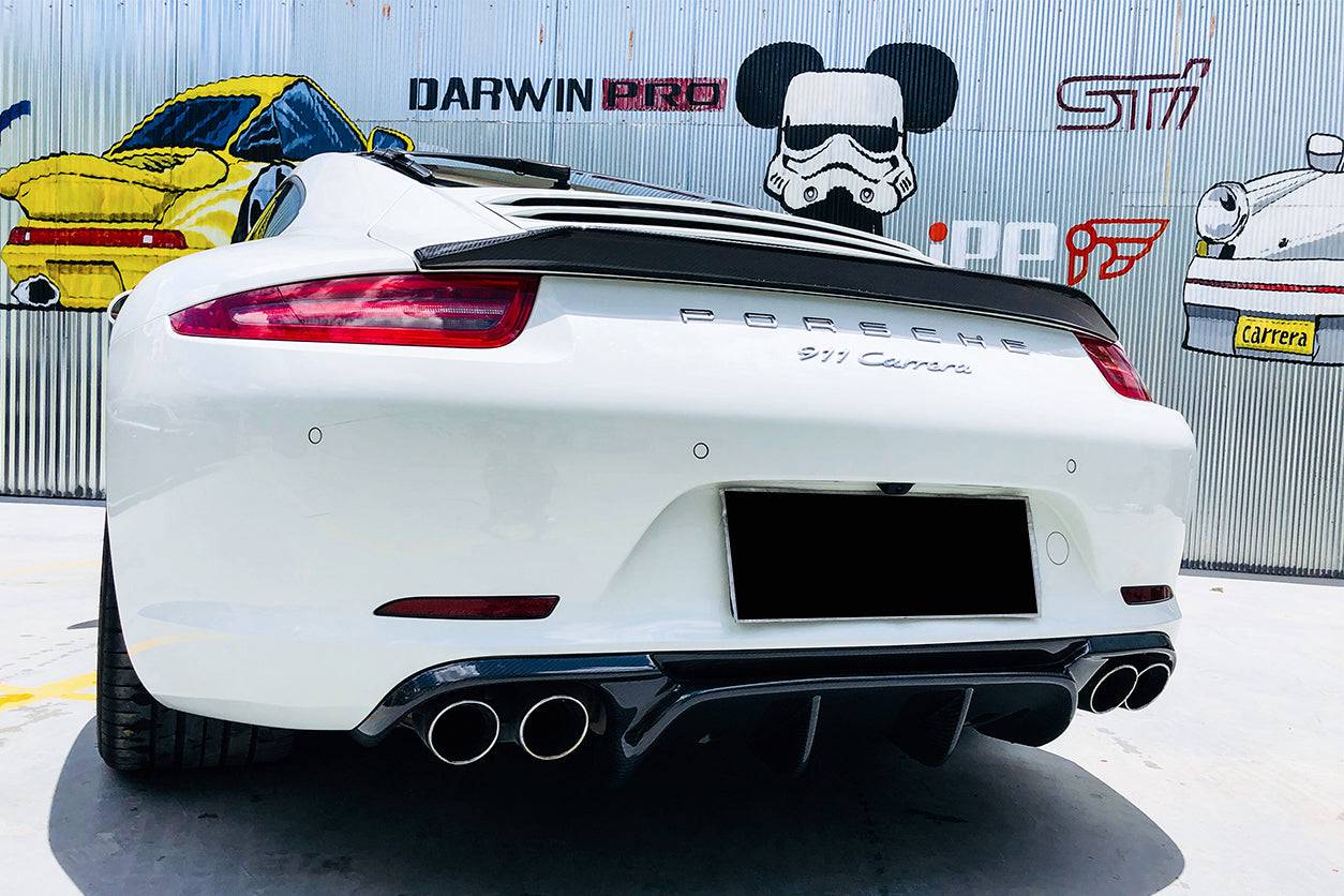2012-2015 Porsche 911 991.1 Carrera/S/4S VRS-2 Style Carbon Fiber Rear Diffuser - Carbonado