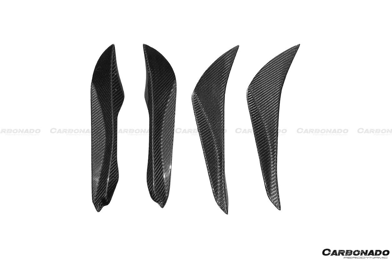 Scion FR-S Toyota GT86 RBY1 Style Carbon Fiber Front Bumper Canards 2012-2014