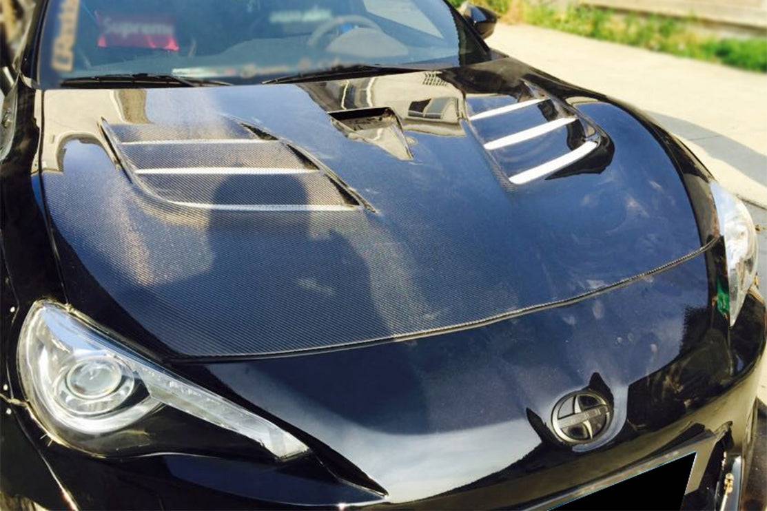 2012-2020 Scion FRS & Toyota GT86 & Subaru BRZ VA Style Hood - Carbonado