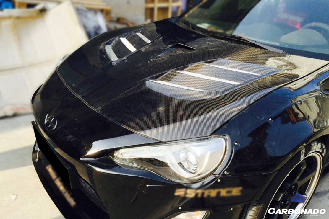 2012-2020 Scion FRS & Toyota GT86 & Subaru BRZ VA Style Hood - Carbonado