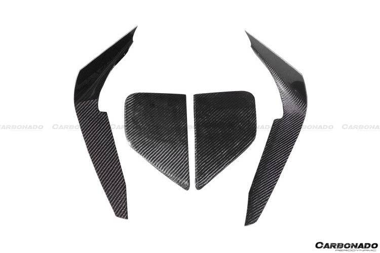 Subaru BRZ ZC6 CB Style Carbon Fiber Front Bumper Canards and Foglight Covers 2012-2016
