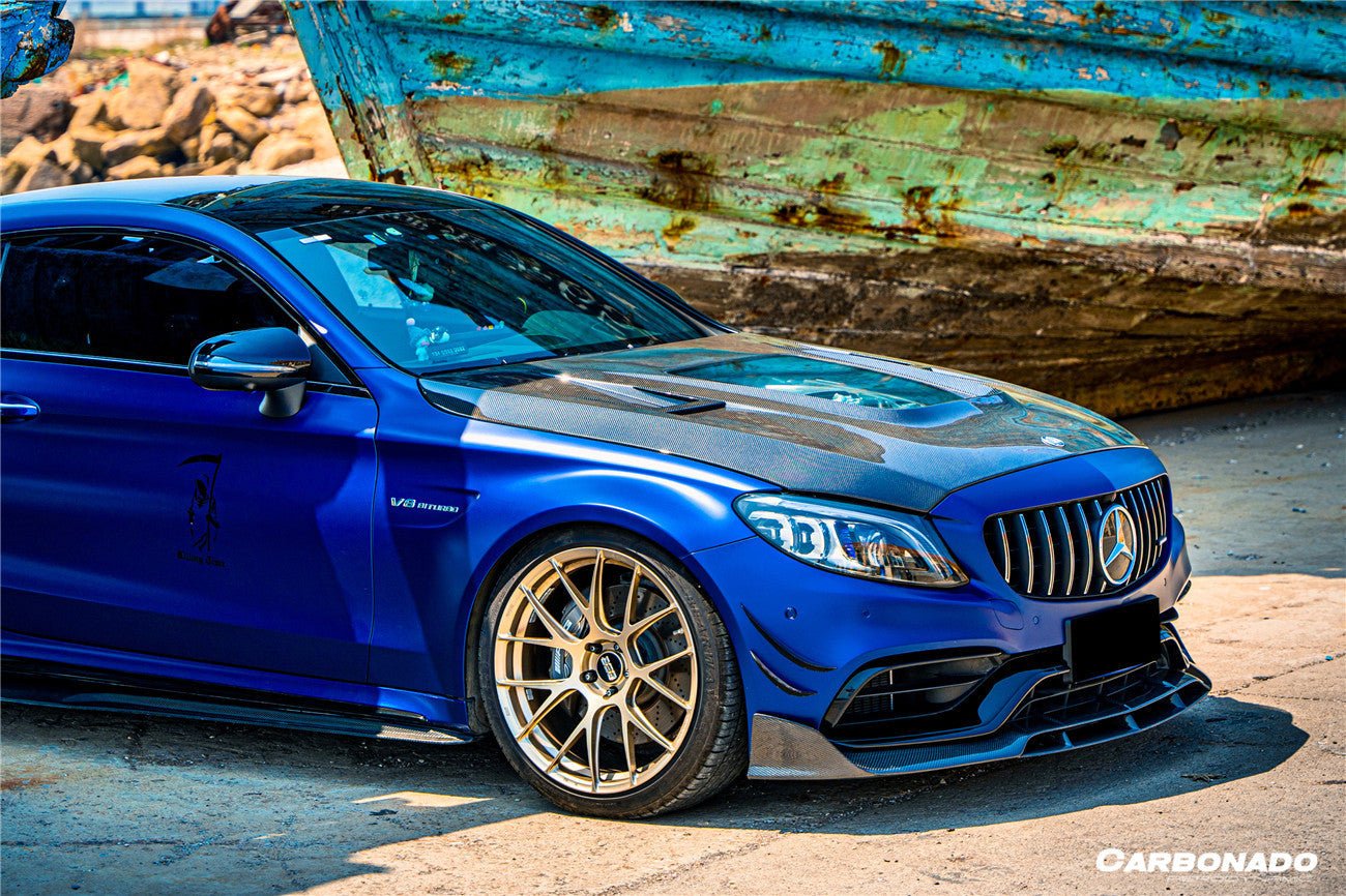 2015 - 2021 Mercedes Benz W205 C63 & S AMG Coupe BR Style Front Lip