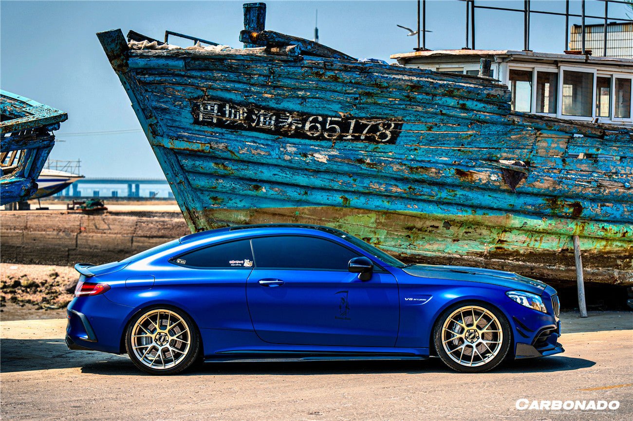 2015 - 2021 Mercedes Benz C-Class W205 Coupe PS Style Side Skirts