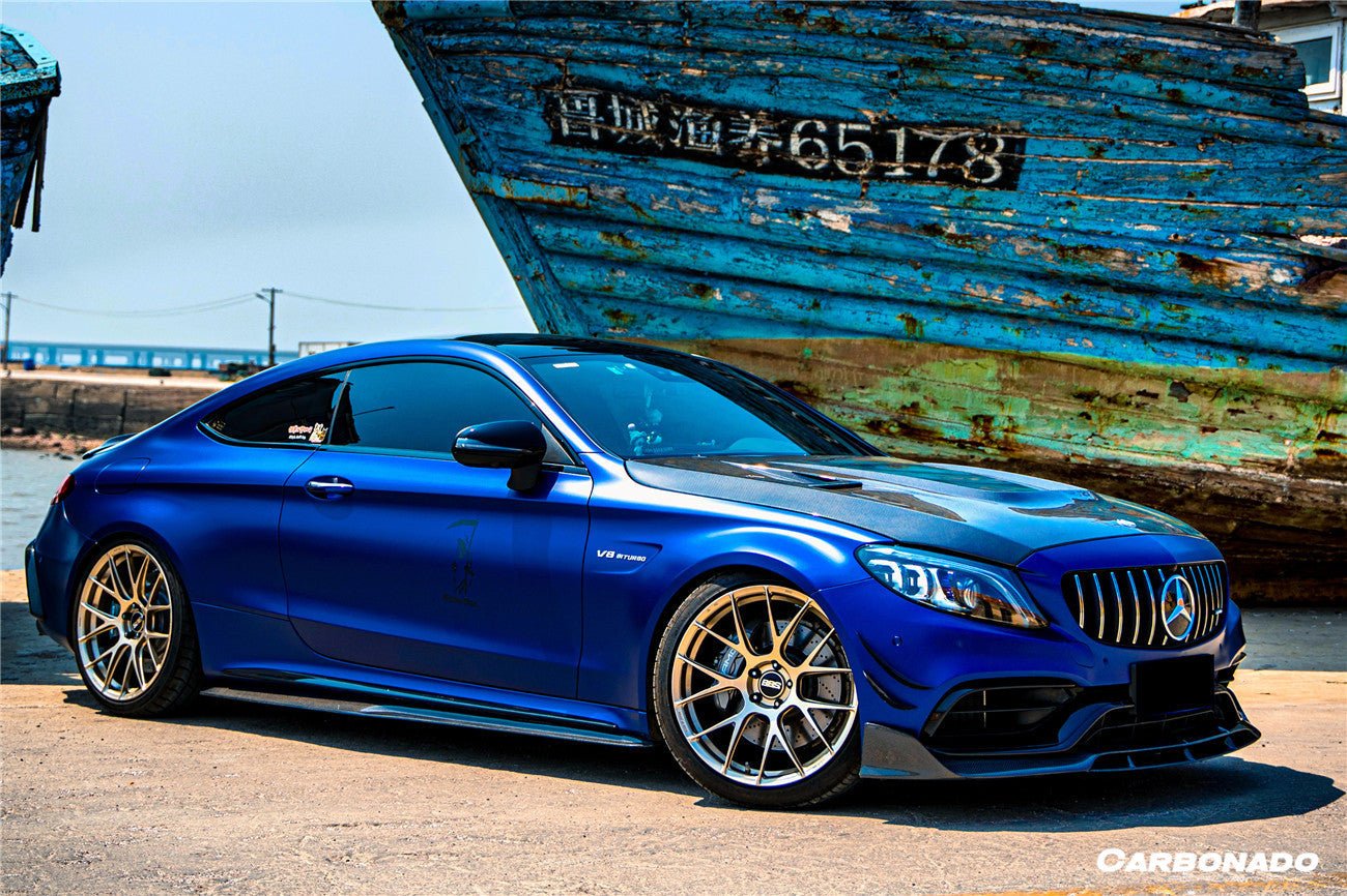 2015 - 2021 Mercedes Benz W205 C63 & S AMG Coupe BR Style Front Lip