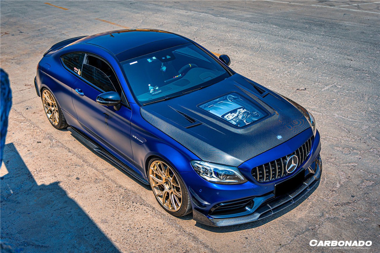 2015 - 2021 Mercedes Benz W205 C63 & S AMG Coupe BR Style Front Lip