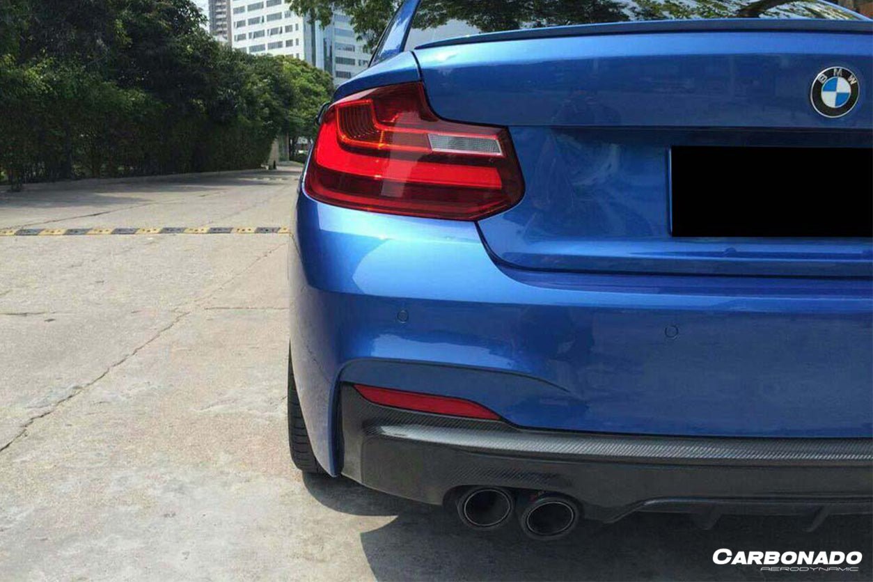 2014-2021 BMW 2 Series F22 & F23 MP Style Carbon Fiber Rear Lip (M-Tech Only)