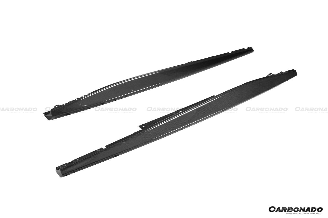 2021 - 2024 Ferrari ROMA OEM Style Dry Carbon Fiber Side Skirts