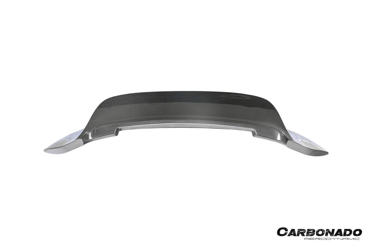 Porsche 911 992 Carrera SC Style Dry Carbon Fiber Trunk Wing Spoiler With LED Light 2019-2024
