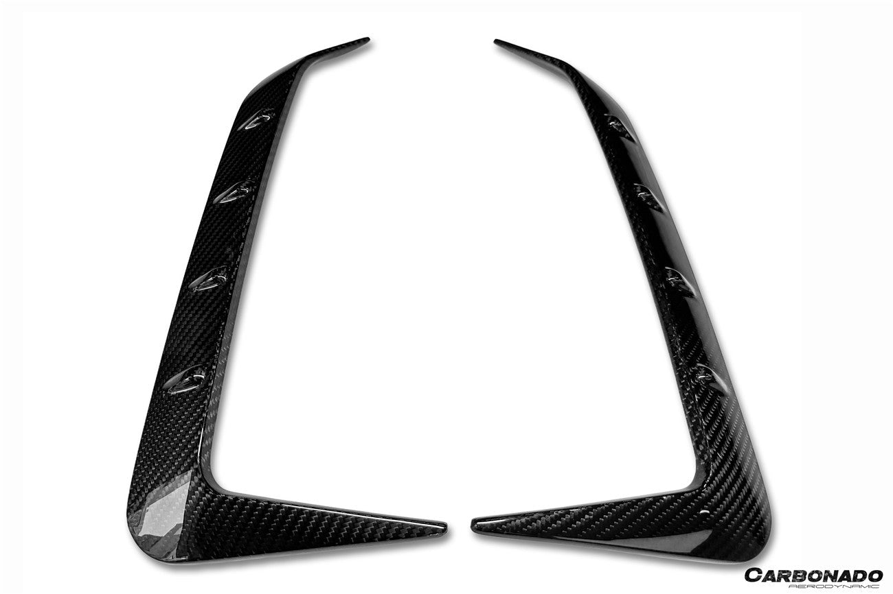 BMW X6 G06 AD Style Autoclave Carbon Fiber Rear Bumper Canards 2019-Up
