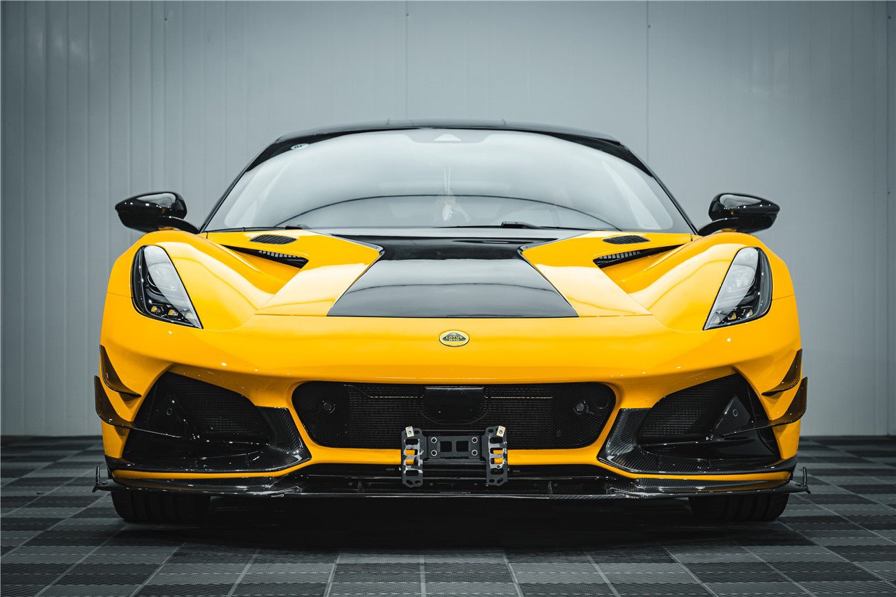 2021-2024 Lotus Emira NYO MNK Style Dry Carbon Fiber Front Lip - Carbonado