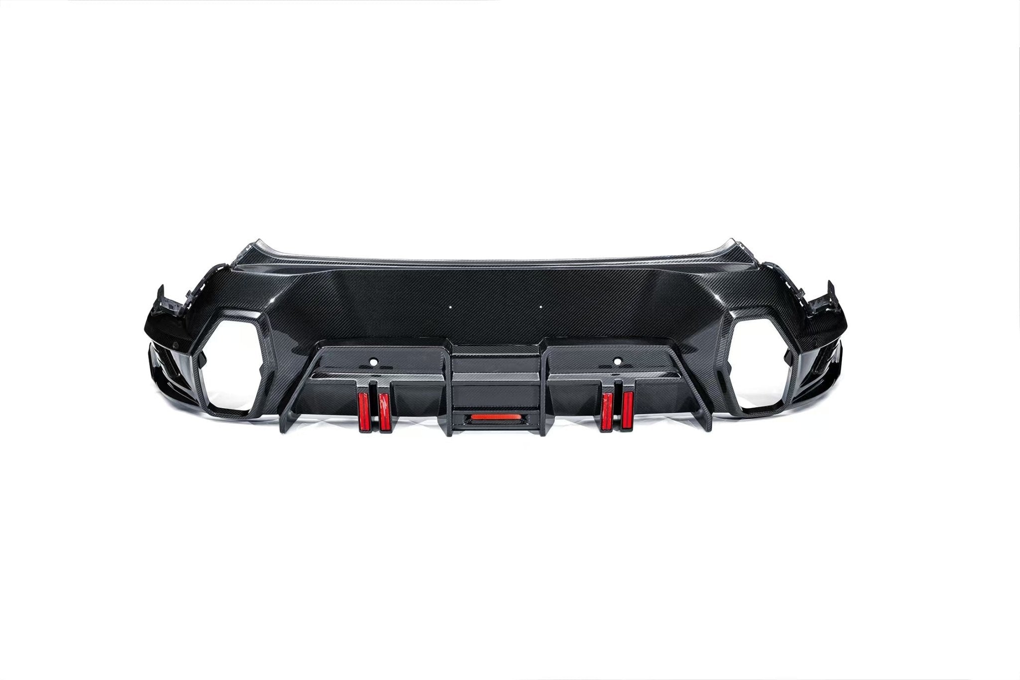 BMW XM G09 LD Style Dry Carbon Fiber Rear Diffuser Lip With Exhaust 2023-2026