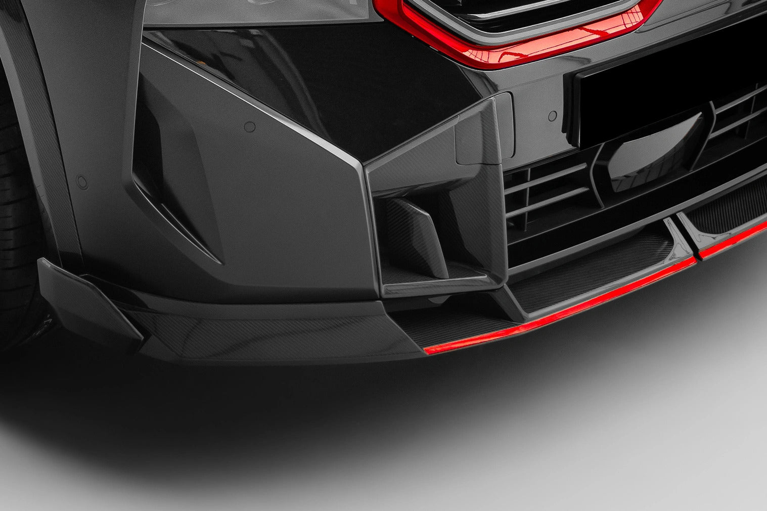 2023-2025 BMW XM G09 LD Style Dry Carbon Fiber Front Bumper Air Vents - Carbonado