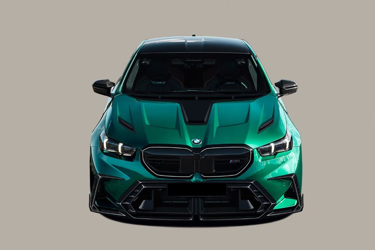 BMW M5 G90 G99 AD Style Autoclave Carbon Fiber Front Bumper Canards 2024-Up