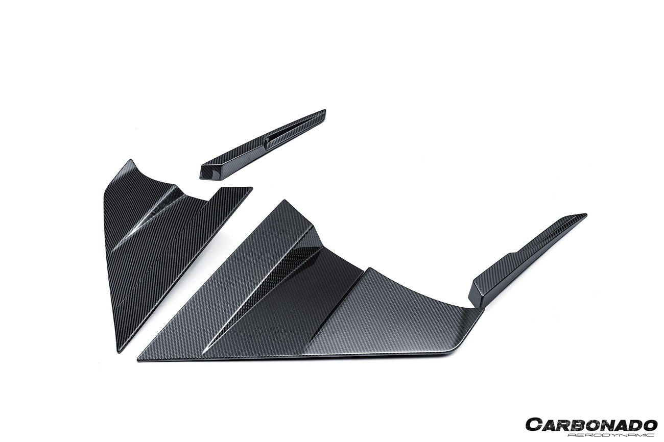 Lamborghini Revuelto MSY Style Autoclave Carbon Fiber Side Skirt Canards 2024-Up