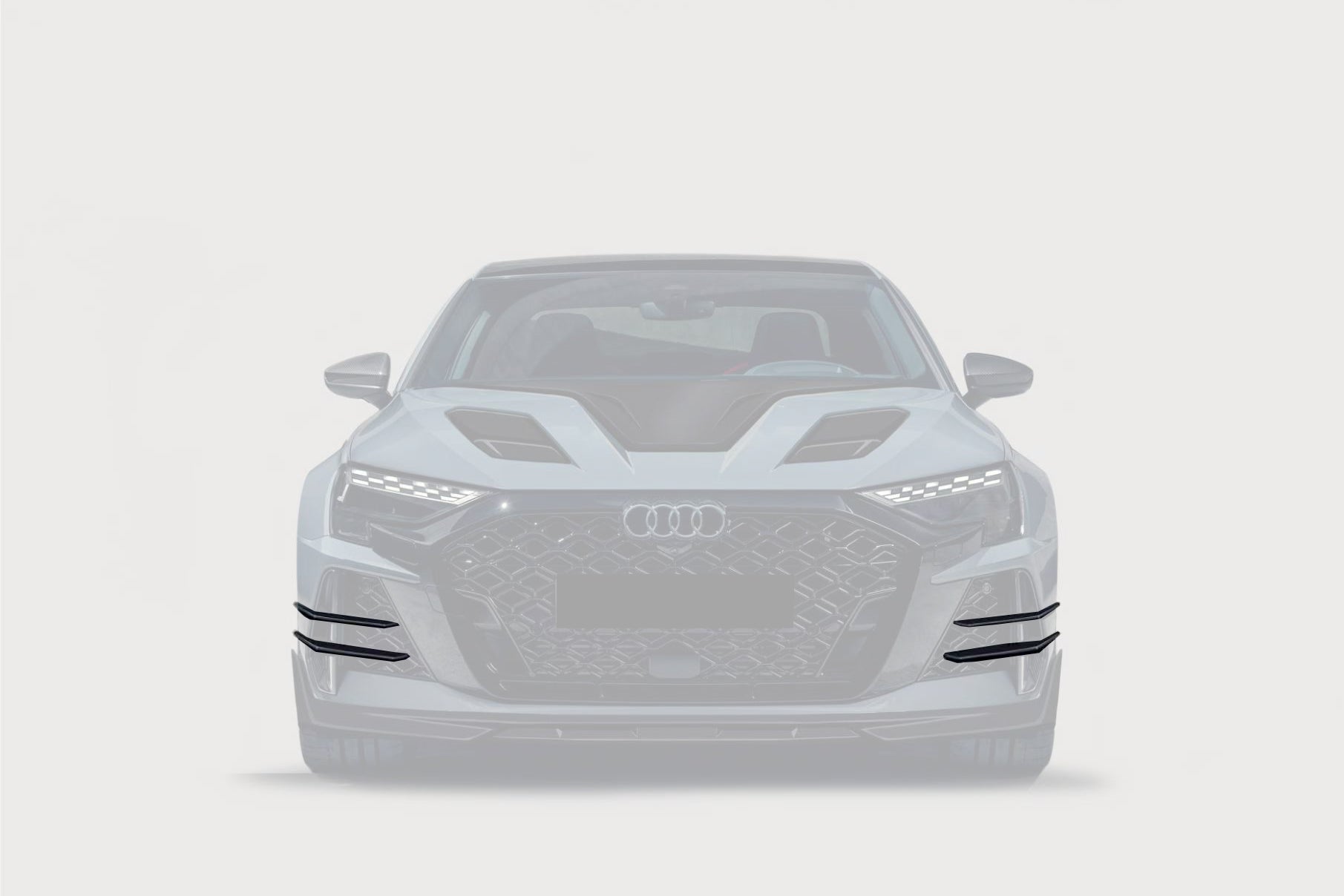 Audi RS3 8Y.5 AD Style Autoclave Carbon Fiber Front Canards 2025-Up