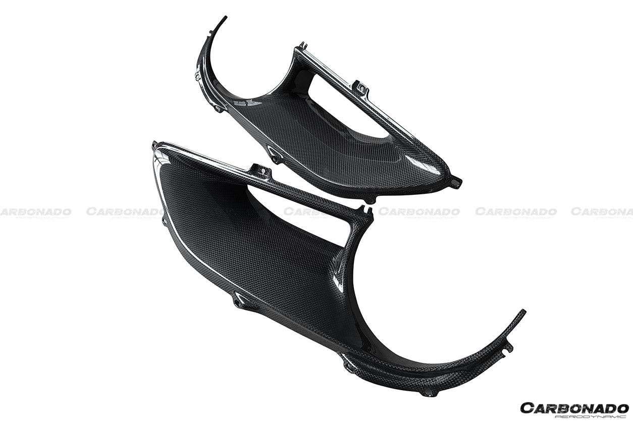 Ferrari 488 F142M GTB Spider OE Style Dry Carbon Fiber Rear Light Satellite Covers 2015-2020