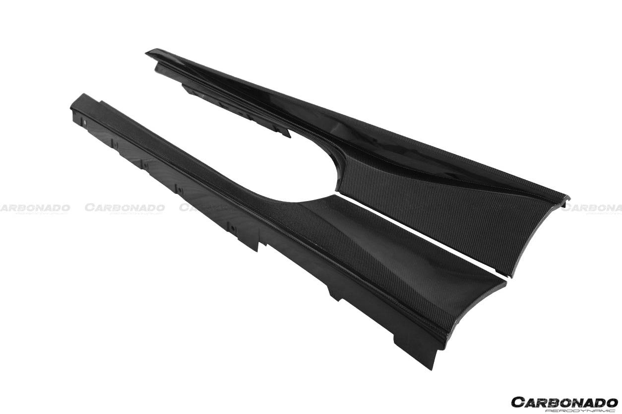 Ferrari 488 GTB Spider OE Style Carbon Fiber Side Skirts 2015-2020