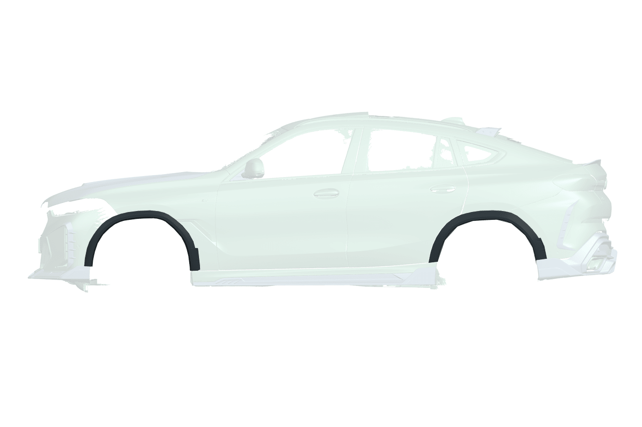 BMW X6 G06 AD Style Autoclave Carbon Fiber Fender Flares 2019-Up