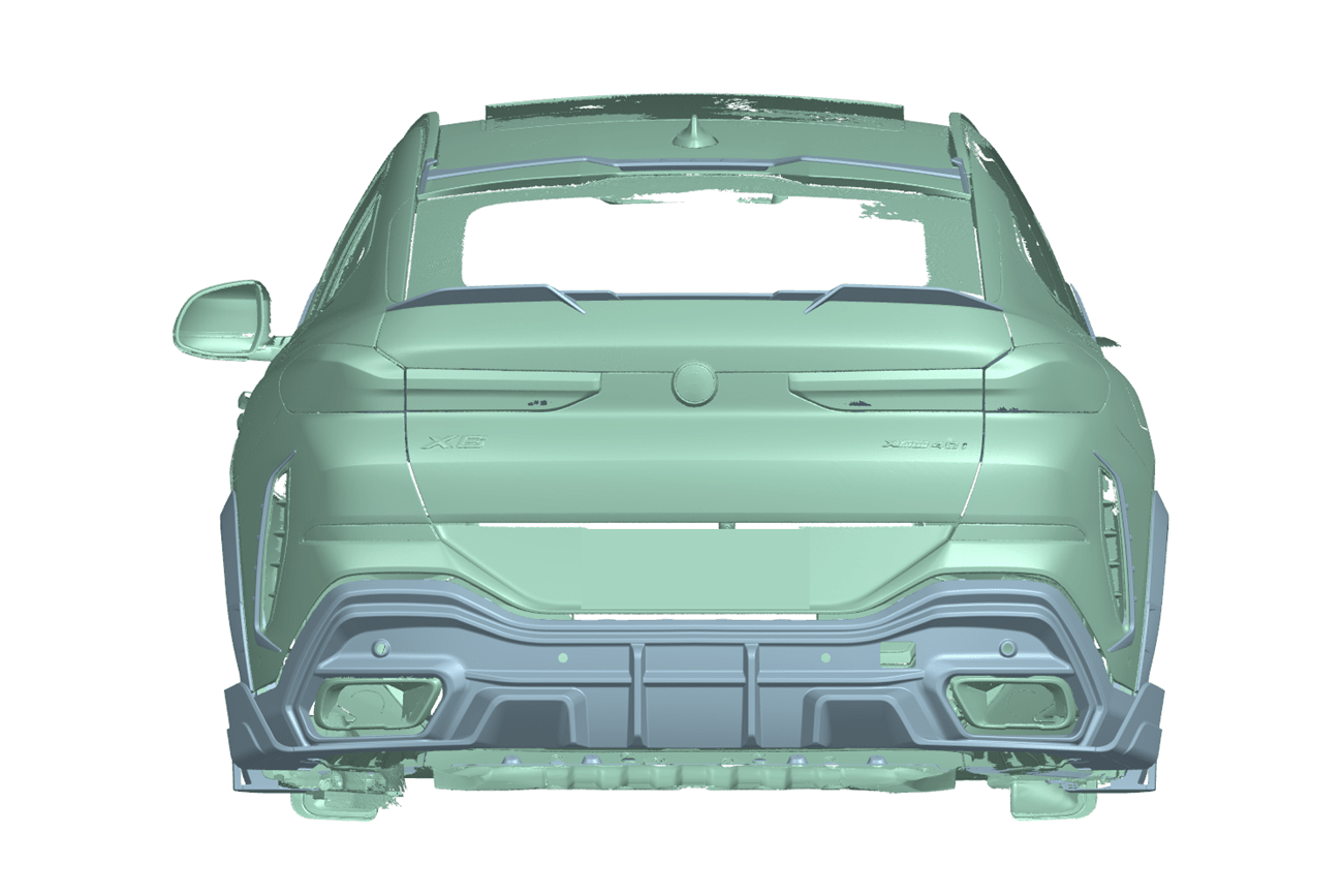 BMW X6 G06 AD Style Autoclave Carbon Fiber Rear Diffuser Lip 2019-2026