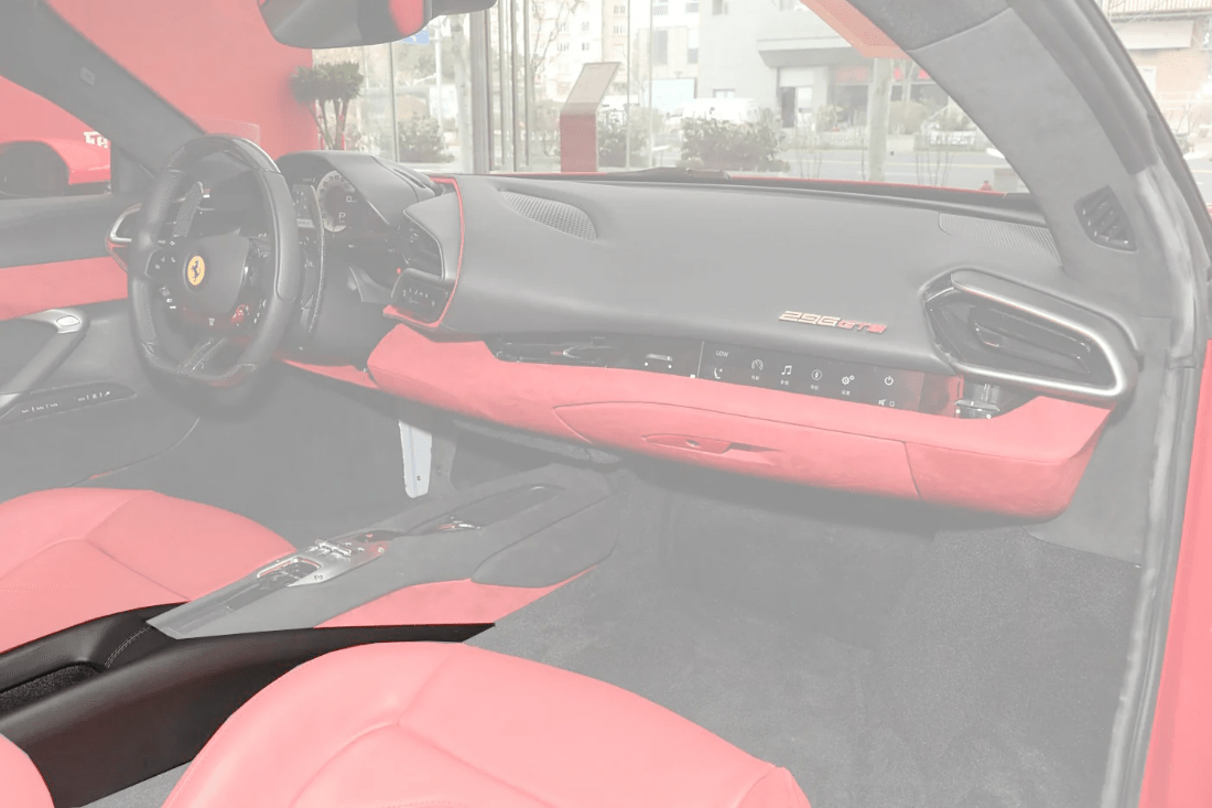 2022-UP Ferrari 296 GTB & GTS (Type F171) OE Style Dry Carbon Fiber Center Control Surround Panel Rear End - DarwinPRO Aerodynamics